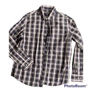 Rye by Hawker and Rye green and blue plaid XXl casual button down shirt